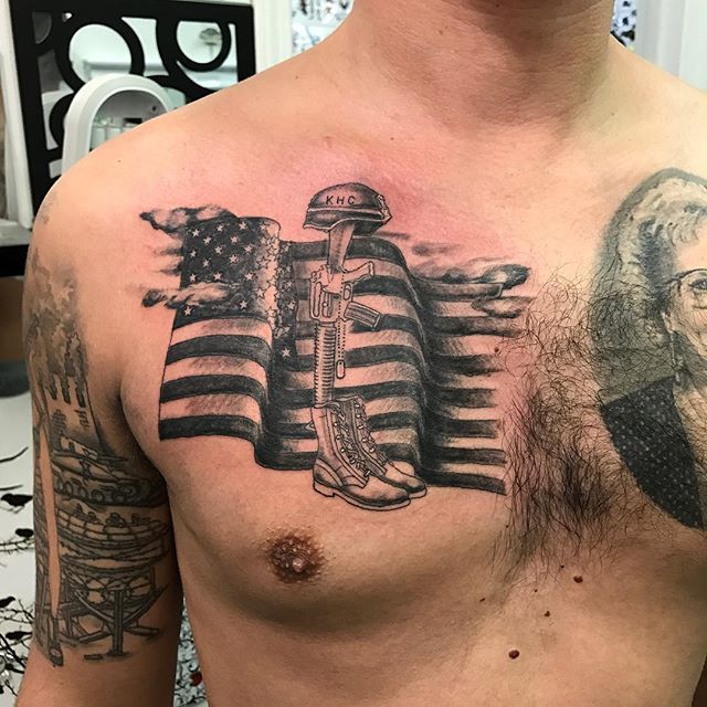 Veterans show off their militarythemed tattoos
