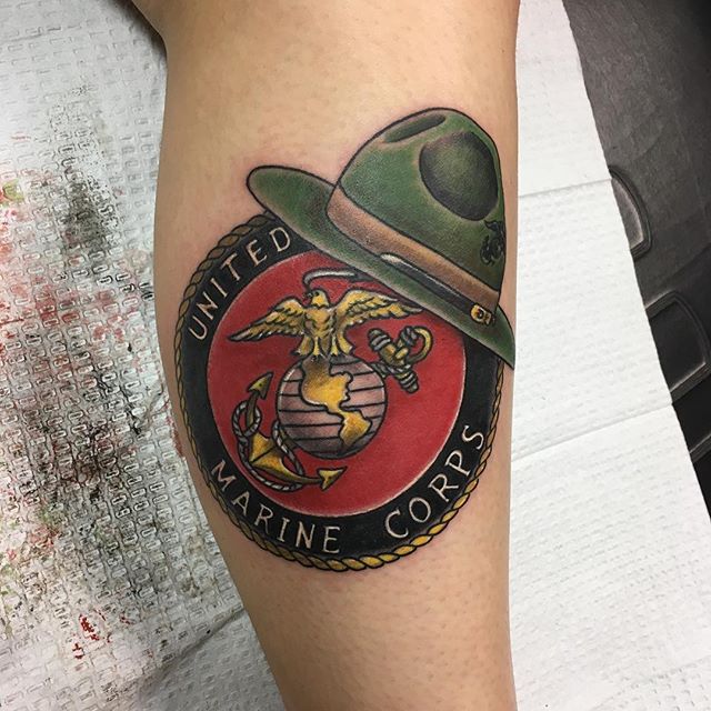 USMC Marine Corps Temporary Tattoo Sticker - OhMyTat