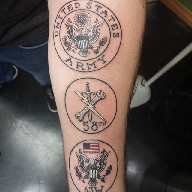 United States Army Forearm Tattoo - Veteran Ink